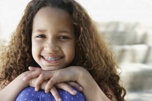 Girl with braces