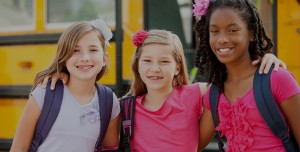 Girl with wild smile braces