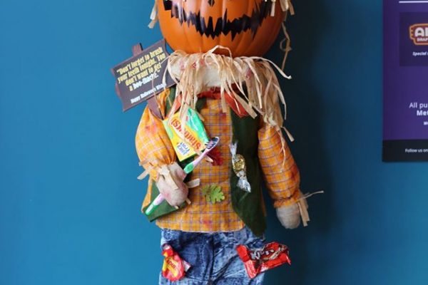 We have another Pumpkin Picasso Contest Entry! Vote for your favorite pumpkin by liking their post. This Scarecrow was made by Advanced Gentle Dentistry of Park Slope