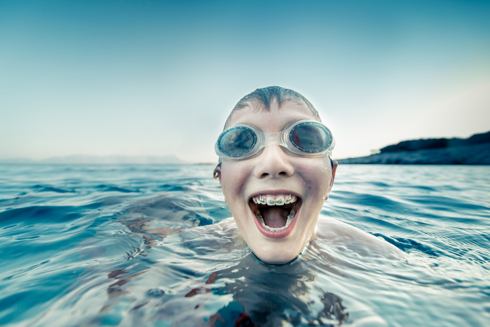 swim with invisalign