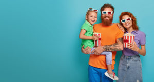happy family smiling banner
